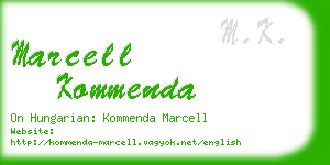 marcell kommenda business card